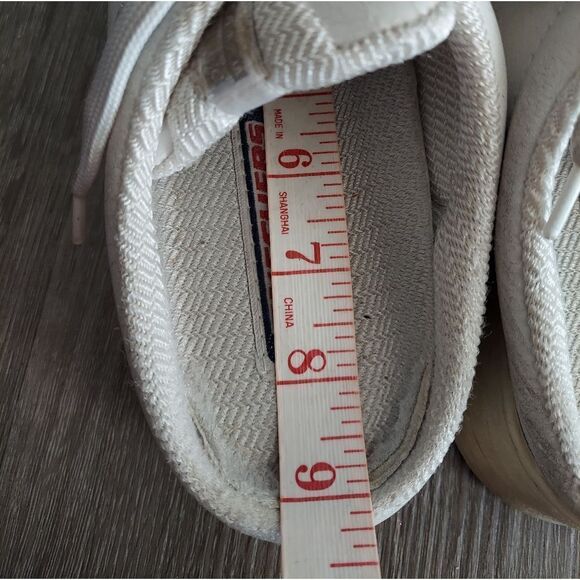 Vintage Y2K Skechers Chunky Platform Mules White Rhinestone Slip-on Sneaker 6 - Picture 14 of 14